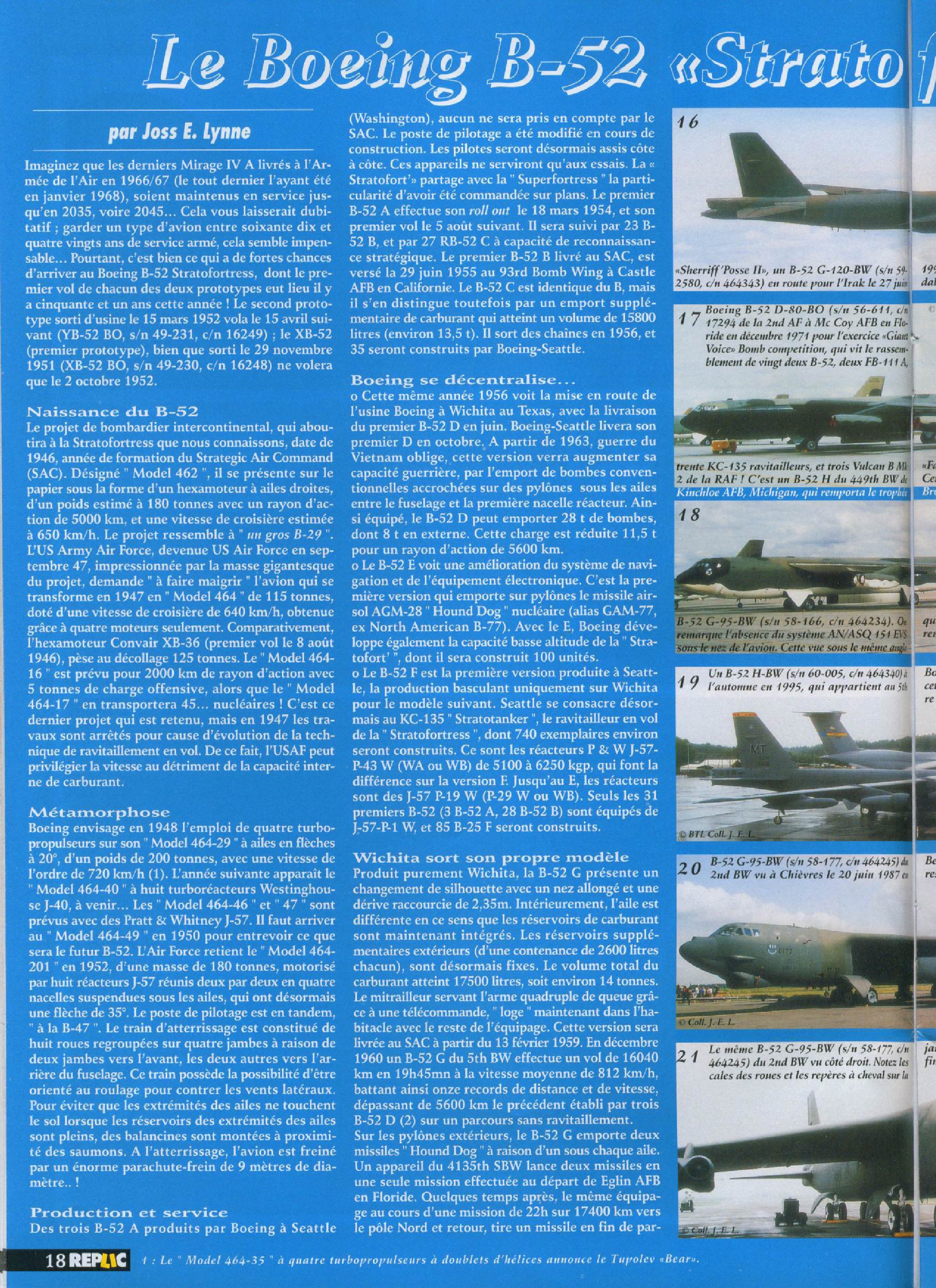 Replic 143 - I-15, B-52, F-8 Crusader